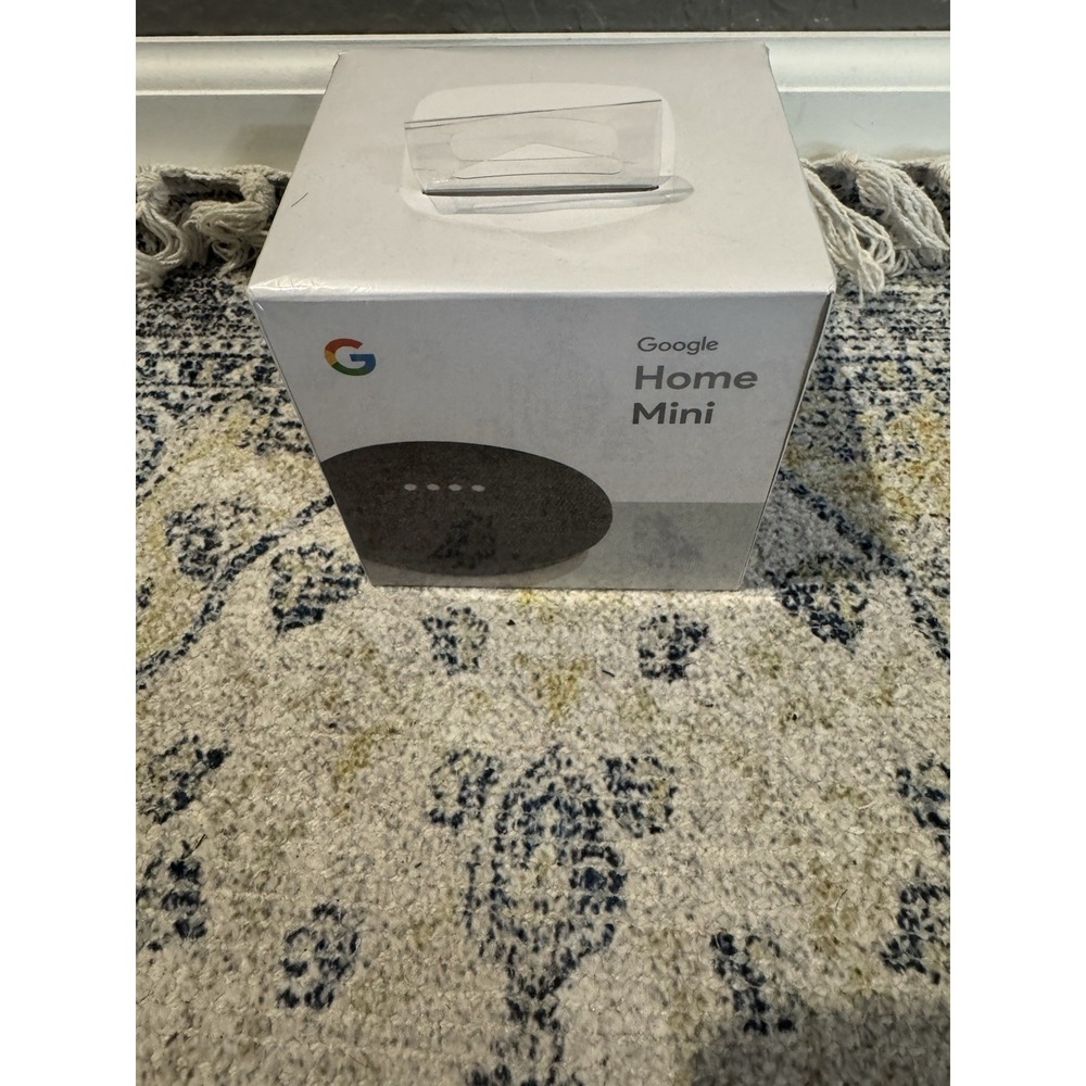 Google Home Mini Smart Speaker New In Box Charcoal